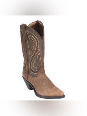 Women’s Laredo Leather Vamp Fox 7.5 Western Cowboy Boots. Ranch